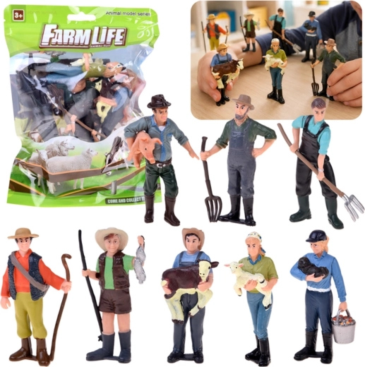 Personaggi della fattoria – set di 8 contadini Hop Hop Hop!