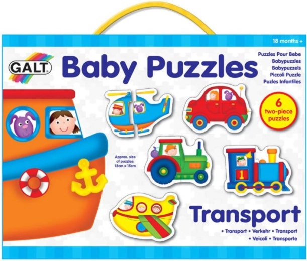 Galt baby puzzle trasporti 6×2 pezzi