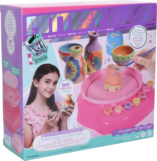 Tornio da ceramica per bambini con set di accessori