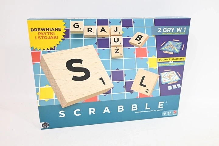 Scrabble con elementi in legno