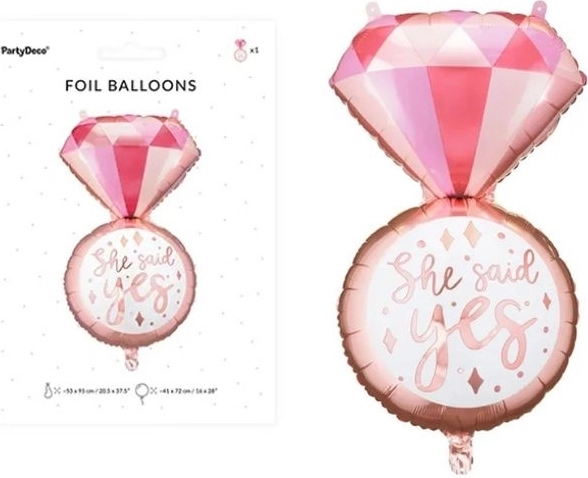Palloncino in foil Anello – fidanzamento