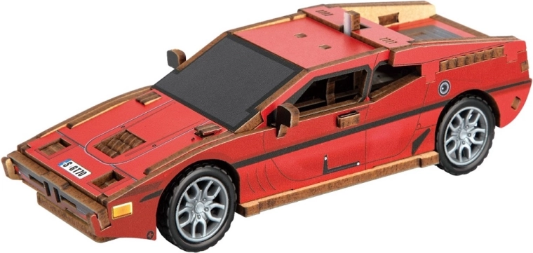 2Kids Toys puzzle 3D in legno auto sportiva rossa