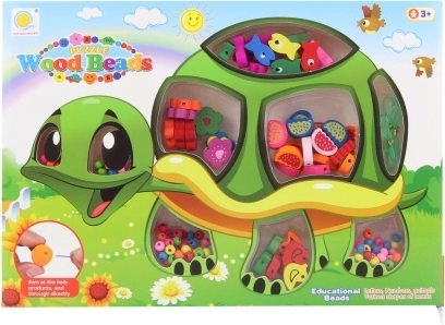 Perline di legno tartaruga – set per infilare