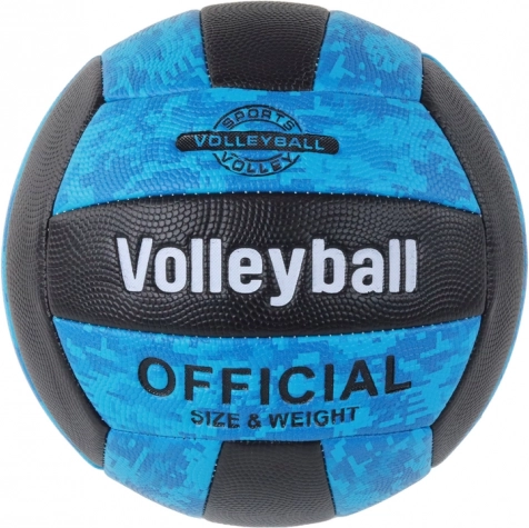 Pallone da pallavolo blu‑nero misura 5