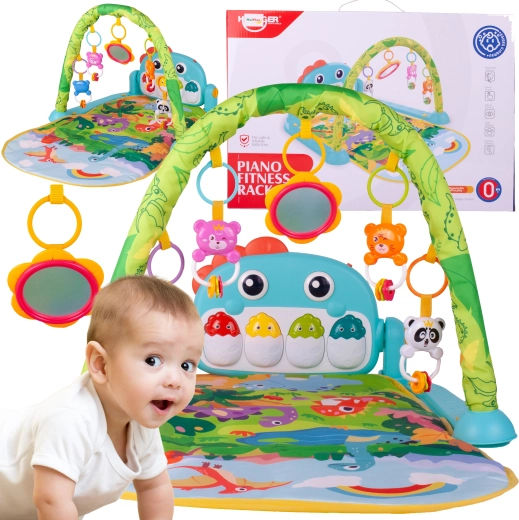 Tappetino gioco con pianoforte, luci e suoni per neonati