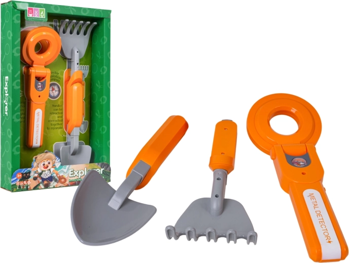 Set del piccolo esploratore con metal detector