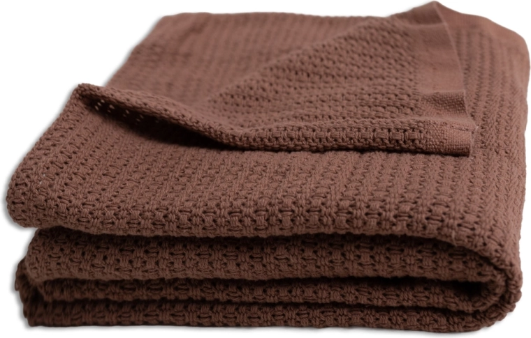 BabyMatex Coperta in cotone a maglia Lili moka 75 × 100 cm