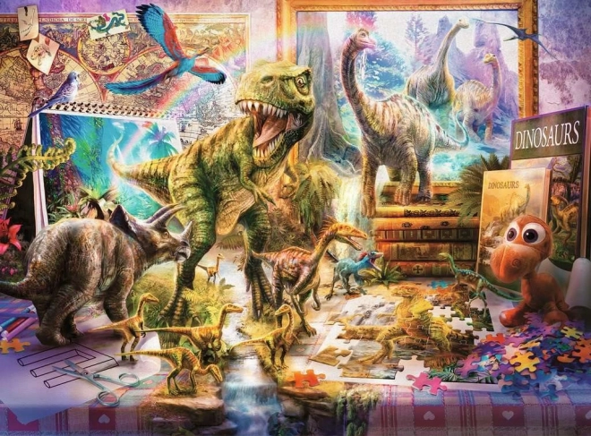 Puzzle RAVENSBURGER I dinosauri prendono vita XXL 100 pezzi