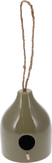 Casetta per uccelli in ceramica 12 × 12 × 15 cm – mix di colori