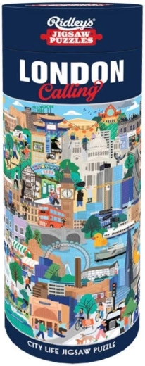 Puzzle rotondo Ridley's Games Londra chiama: La vita in città, 1000 pezzi