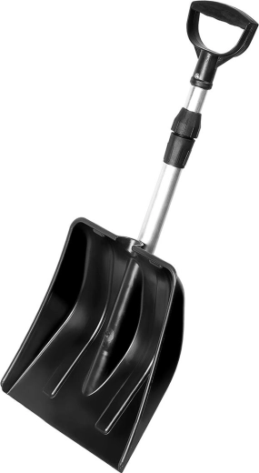 Pala da neve YETI con manico ergonomico e asta telescopica in alluminio 31 × 34,5 cm