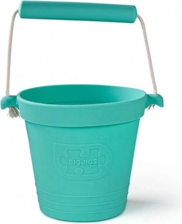 Secchiello da spiaggia in silicone BIGJIGS TOYS – turchese