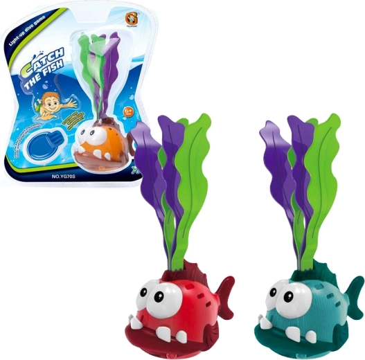 Pesciolino subacqueo con luce – giocattolo per l’acqua (3 tipi)