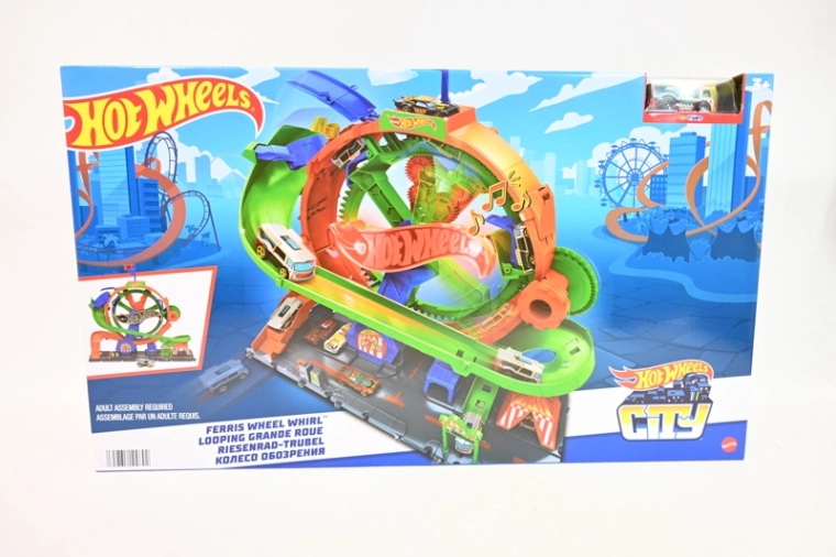 Set Hot Wheels City con ruota panoramica e loop