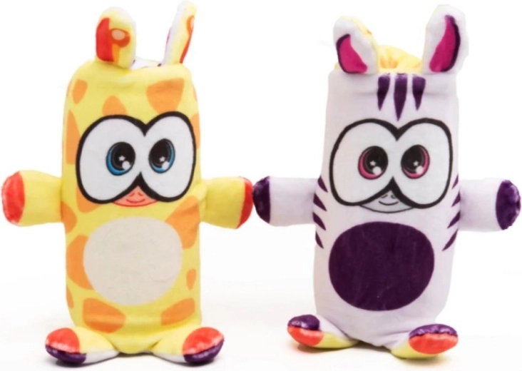 Giocattolo peluche reversibile giraffa/zebra Dublusie