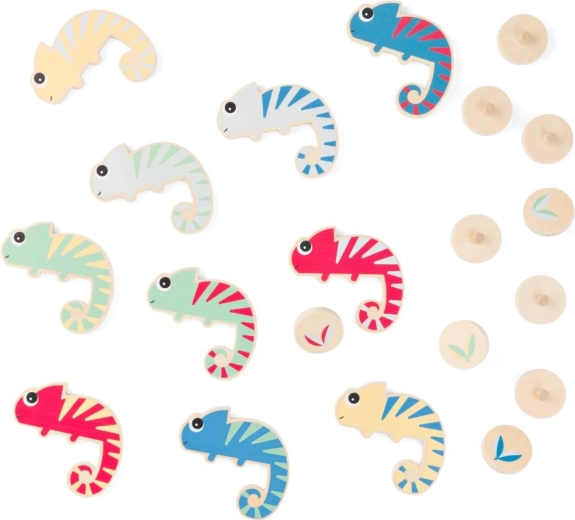 Camaleonte – Caccia ai colori gioco da tavolo in legno per famiglie