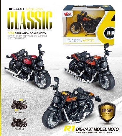 Motocicletta in metallo 1:14