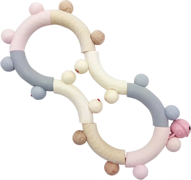 Hess sonaglio motorico in legno rosa