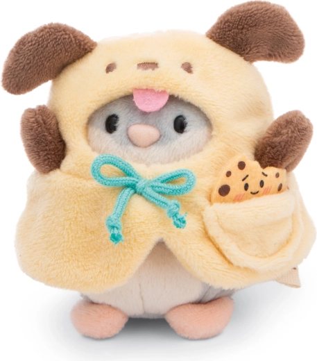 NICI MyMochi criceto di peluche Shai in costume da cane con biscotto, set regalo 8 cm