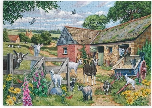 House of Puzzles La fattoria allegra – puzzle con 500 pezzi extra grandi
