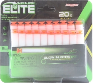 Dardi in schiuma luminosi con ventosa – set da 20 pezzi