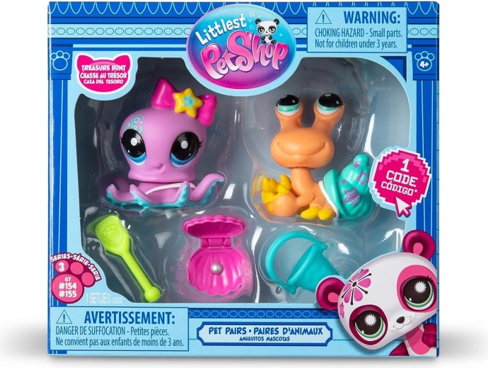 Hasbro Littlest Pet Shop Pet Treasure Hunt set di personaggi e accessori