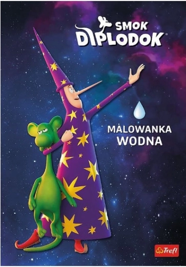 Smok Diplodok – acquerelli ad acqua