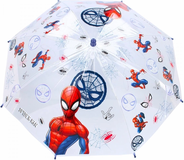 Ombrello trasparente per bambini Spider-Man - 1 pezzo