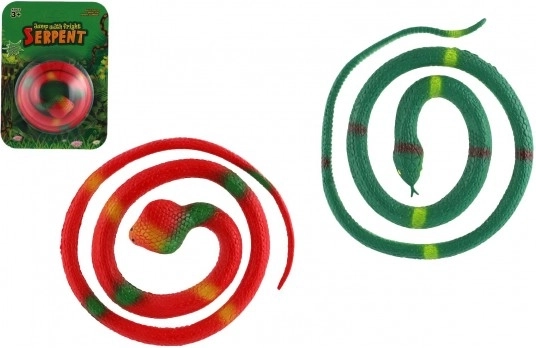 Serpente di gomma elastico 80 cm – giocattolo per bambini