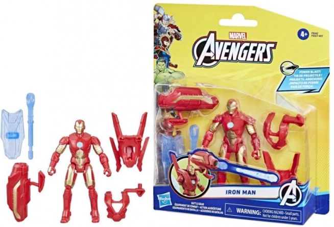 Action figure di Iron Man con equipaggiamento da combattimento - Avengers