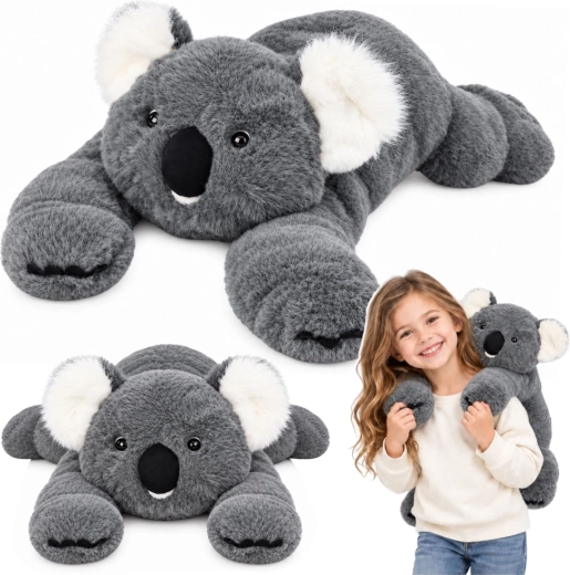 Koala di peluche grigia con zampe lunghe 60 cm