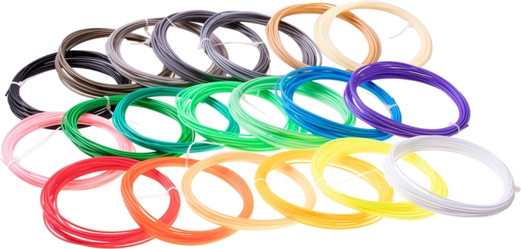 Ricarica per penna 3D 20 colori x 5 m PLA - colori assortiti