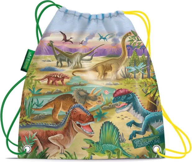Sacca con cordoncino da indossare sulle spalle per scarpe da ginnastica Jurassic Adventure