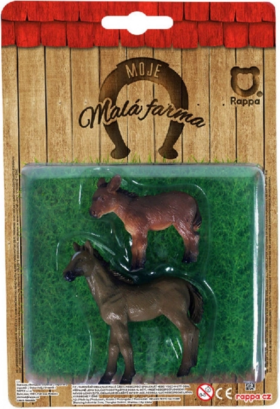 Animali della fattoria 2 in 1 – cavallo e asino