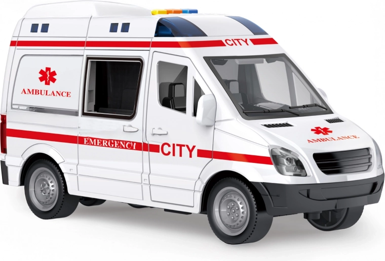 Ambulanza giocattolo con effetti 21 cm