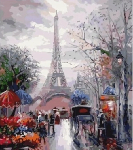 Norimpex Pittura con numeri Torre Eiffel 40 × 50 cm