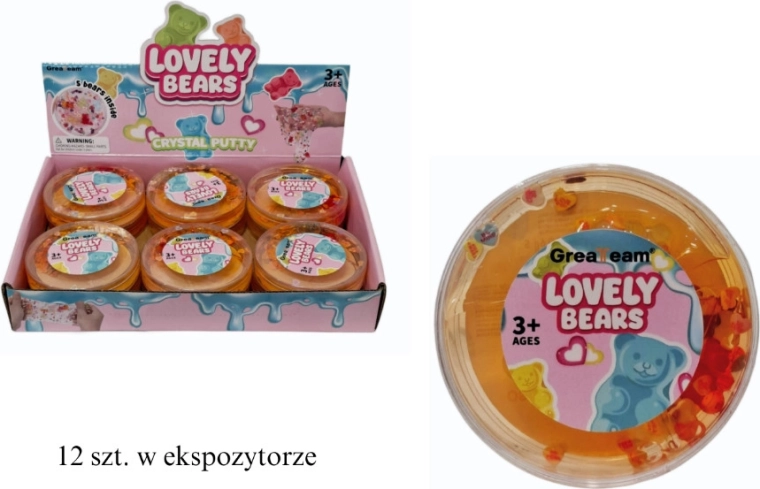Pasta modellabile slime con orsetti - 1 pezzo
