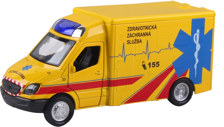 Ambulanza dei soccorritori ZZS Mercedes-Benz 1:36 senza confezione