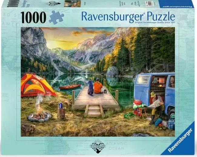 Puzzle Ravensburger Tranquillità in campeggio 1000 pezzi