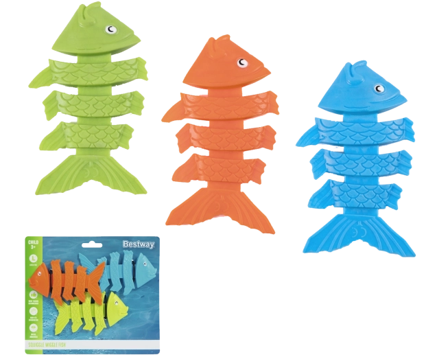 Giochi per immersioni Bestway Squiggle Wiggle, pesciolini - 3 pezzi