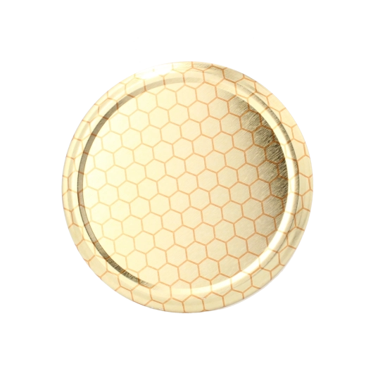 Coperchi per vasetti di miele con motivo a favo, diametro 82 mm, 6 tacche (confezione da 600 pezzi)