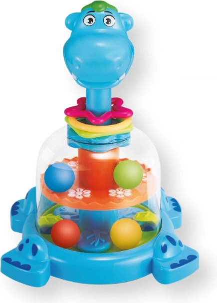 Dinosauro con palline – carosello meccanico coloratissimo per bambini