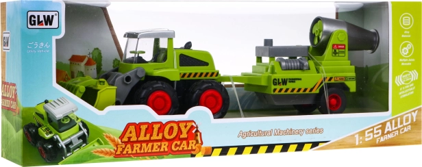 Caricatore agricolo per bambini con trattore e spruzzatore