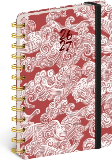 Agenda spiralata PETITO 18 mesi – Nuvole 2026/2027, 13 × 18 cm