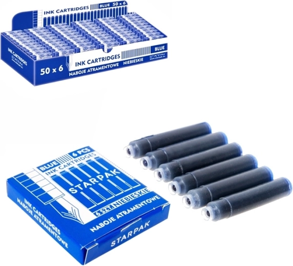 Cartucce per penna stilografica, inchiostro blu (6 pz)