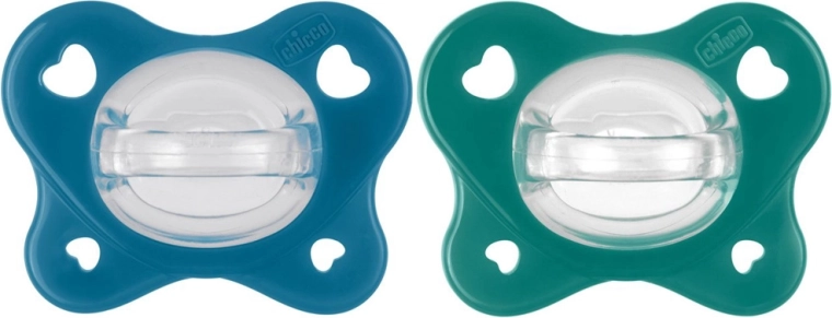 Succhietti Chicco PhysioForma Dual Soft blu 16–36 mesi - 2 pezzi