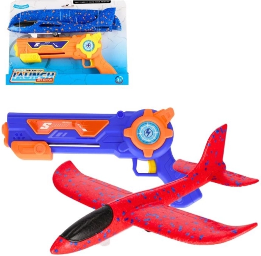 Aereo in schiuma da lancio con lanciatore (2 varianti di colore)