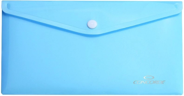 Cartelline con bottone DL azzurro pastello CONCORDE