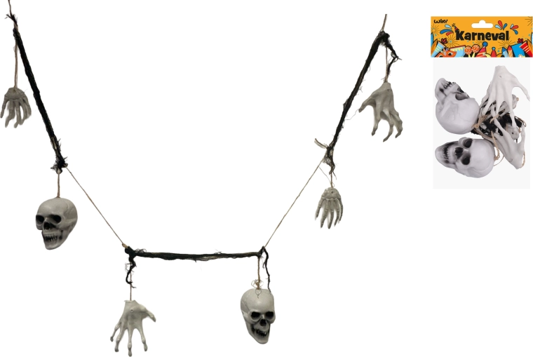Ghirlanda di ossa di Halloween 180 cm - 1 pezzo