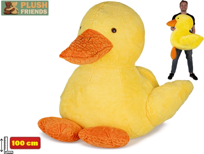 Papera di peluche Plush Friends 100 cm – grande morbido giocattolo per bambini e adulti